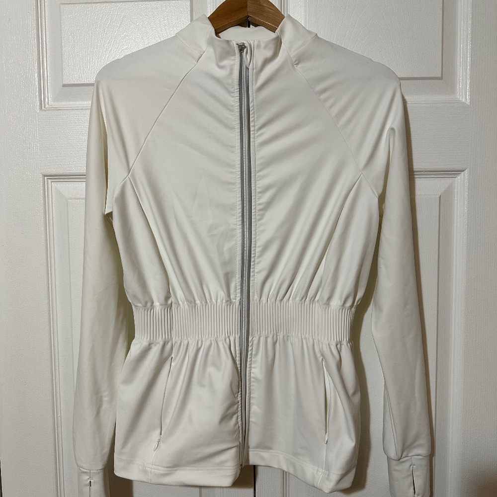 Lululemon Define Jacket Luon White Size 4/6 (LA Box Logo Limited Edition)